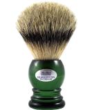 Buy Hans Baier Exclusive Shaving Brush - Real Silvertip Badger Hair English-Green Handle Size 2 - International Shipping Available - Buy Online on GoSupps.com