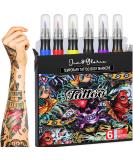 Jim&Gloria Body Tattoo Markers - 6 Colors Temporary Tattoo Kit for Teen Girls - Trendy Kawaii Gifts for Birthday, Halloween, Day Of The Dead & Christmas - Buy Online on GoSupps.com