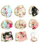 Blulu 8 Pieces Compact Mirror for Purse Flower Small Compact Mirror Gift Bulk Makeup Mirror Floral Pocket Mirror Retro Folding Portable Travel Mirror for Women Girls(Gold Edge) - Buy Online on GoSupps.com