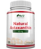Astaxanthin 5% Oil 12mg | 180 Softgels (6 Month Supply) | Nu U Nutrition - Buy Online on GoSupps.com