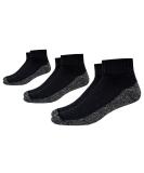 Foot Comfort Diabetic Care Unisex Quarter Socks - 3 Pairs Large Black | Seamless Design - Buy Online on GoSupps.com