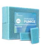 Maryton Disposable Foot Scrubber Pumice Pads - 40Pcs Blue Medium Coarse Pedicure Stone for Dead Skin Callus Removal - Buy Online on GoSupps.com