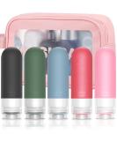 90ml Travel Bottles for Toiletries-Refillable Squeezable Containers Leak Proof TSA Approved Silicone Travel Bottle for Lotion Liquid Travel Accessories Travel Essentials Airport Colourful 6pcs - Buy Online on GoSupps.com
