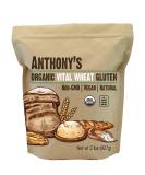 Anthony's Organic Vital Wheat Gluten 2 lb - High Protein, Vegan, Non-GMO, Keto-Friendly & Low Carb - Buy Online on GoSupps.com