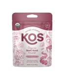 KOS Organic Beet Root Powder - USDA Certified Nitric Oxide Booster & Superfood - Non-GMO Gluten-Free 50 Servings for Stamina & Circulation - Buy Online on GoSupps.com