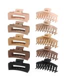 SHALAC Large Claw Clips 10 Pack - 4.4 Inch Nonslip Big Hair Claw Accessories for Thick Hair - Multi Color Hair Clips for Women and Girls - Buy Online on GoSupps.com
