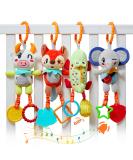Tumama Kids Baby Hanging Toys - Animal Rattles for 0-12 Months | Stroller & Bed Activity Set (4-Pack) | Perfect Birthday Gifts for Newborn Girls - Buy Online on GoSupps.com