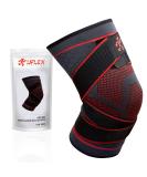 UFlex Knee Brace Compression Sleeve with Straps  Non Slip Running and Sports Support Braces for Men and Women  Sports Safety in Basketball  Tennis - Pain & Discomfort Related to Meniscus Tear (Large  1 Pack) Large 1 - Buy Online on GoSupps.com