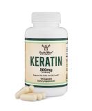Keratin Hair Growth Vitamin - 500mg (120 Pills) for Men & Women - Vital Protein for Hair, Skin & Nails - Buy Online on GoSupps.com