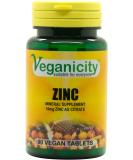 Veganicity Zinc General Health Supplement 10mg 90 Tablets - Buy Online on GoSupps.com