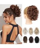 Reecho 23cm Ponytail Hair Extension - Short Curly Wavy Clip-in Extensions for Women - Copper Color - Buy Online on GoSupps.com