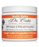 Dr. Cole's Organic Cough Cold Congestion Bath Salts - Extra Strength Relief for Airways & Breathing - Self-Healing Formula - Buy Online on GoSupps.com