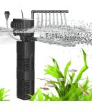 AQQA 4-in-1 Aquarium Filter Pump - 650L/h Adjustable Internal Filter for Tanks up to 200L (18W) | Best International Shipping - Buy Online on GoSupps.com