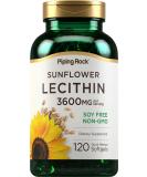 Buy Piping Rock Sunflower Lecithin Softgel Capsules - 120 Count Soy Free Non-GMO Gluten Free | Rich in Phosphatidylcholine for Optimal Health - Buy Online on GoSupps.com