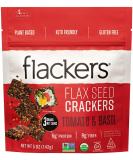 Flackers Organic Flax Seed Crackers - Tomato Basil, 5oz | Doctor In The Kitchen - Buy Online on GoSupps.com