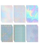 30 Sheets Holographic Vinyl Overlay - Transparent Holographic Adhesive Laminate for Stickers - A4 Size 8.3 x 11.7 Inches - Buy Online on GoSupps.com