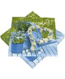 HEKU 100 Napkins - 3-Ply 33x33cm Floral Heart Design | Absorbent & Perfect for Special Occasions - International Shipping Available - Buy Online on GoSupps.com