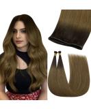 Youngsee Genius Weft Extensions - Real Hair Brown Ombre 40cm - Soft Virgin Hair - 25g #R3/8 - Buy Online on GoSupps.com