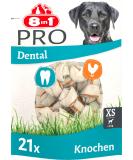 8in1 Pro Dental Bones XS - Healthy Chewing Bones for Mini Dogs | Dental Care Treats | 21 Pieces (252g) - Buy Online on GoSupps.com