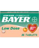 Bayer Children's Low Dose Orange Aspirin Chewable Tablets - 36 tabs (81mg) - Buy Online on GoSupps.com