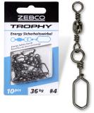 Zebco Trophy Energy Safety Swivel - 2/0 Fishing Accessories (10 Pack) | 72mm 66kg Strength - Ideal for International Shipping - Buy Online on GoSupps.com