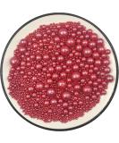 Edible Dark Red Pearl Sugar Sprinkles | Perfect for Cakes Cupcakes & Cookies | Wedding & Daily Decorations - Buy Online on GoSupps.com