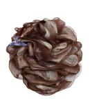 Bodylife Large Exfoliating Bath & Shower Puff Scrunchie Chocolate - 95g - Buy Online on GoSupps.com