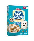 Kellogg's Frosted Mini-Wheats Cinnamon Roll Cereal 14.3oz - Whole Grain & Fiber Breakfast Cereal - Buy Online on GoSupps.com
