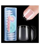 Gelike ec Nail Tips Short Soft Gel Full Cover Nail Tips Square Soak Off Clear Gel Nail x Tips Nail Extensions 240PCS 12SIZES Extra Short Square False Nails Gel Resin XXS 240-XXS-Square - Buy Online on GoSupps.com