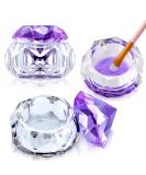 2-Piece Crystal Glass Dappen Dish Set for Acrylic Nails - Nail Manicure Care Tools - Buy Online on GoSupps.com