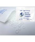 3/16 Inch Orthodontic Elastic Rubber Bands - 100 Pack - Clear Latex Free - Small Rubberbands for Braces & More - Sonic Dental - Made in USA - Buy Online on GoSupps.com