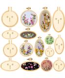 Mini Embroidery Hoop Set - Wooden Rings for DIY Pendant Crafts (16 Sets) - Buy Online on GoSupps.com