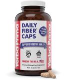 Yerba Prima Daily Fiber Caps Formula, 400 Capsules - Both Soluble and Insoluble - with Psyllium Seed Husks, Acacia Gum, Apple Fiber and More - Dietary Supplement - Buy Online on GoSupps.com