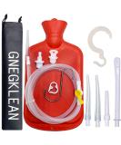 GNEGKLEAN Coffee Enema Bag Kit - 5.0ft Silicone Hose 2L Enemas at Home Water & Colon Detox Cleanse Kit - Buy Online on GoSupps.com