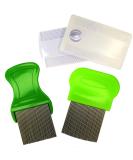 Lieskamm Extra Fine Children's Lice Comb - Stainless Steel & Plastic Effective Flea & Lice Removal - Buy Online on GoSupps.com