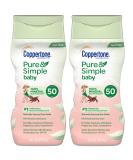 Coppertone Pure & Simple Baby Mineral Sunscreen Lotion SPF 50 - 12 Fl Oz (Pack of 2) - Buy Online on GoSupps.com