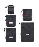 REDCAMP Stuff Sack Set of 5  Lightweight Mesh Nylon Drawstring Storage Bag Pouch for Travelling Hiking Red/Black - Buy Online on GoSupps.com