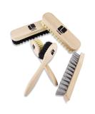 Lenzen Shoe Cleaning Kit 5 Pieces consisting of 2 Polishing Brushes 2 Cream Brushes and 1 Cleaning Brush - Buy Online on GoSupps.com