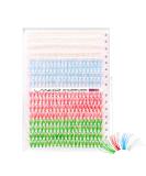 Individual Colorful Eyelashes - 320pcs Lankiz 20D C Curl 10-16mm Mix | DIY Cluster Lashes for Eyelash Extensions - Buy Online on GoSupps.com