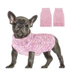 Slowton Dog Sweater for Small & Medium Dogs - Stylish Turtleneck Knit Winter Sweater | Perfect for Dachshunds & Chihuahuas | XL Pink Dog Clothes - Buy Online on GoSupps.com
