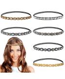 Jutom Rhinestone Beaded Headbands - Set of 6 | Elastic Crystal Stretch Hairbands for Women & Girls - Buy Online on GoSupps.com