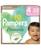 Pampers Harmonie Baby Diapers Size 4 - 22 Pack (9kg-14kg) | Eco-Friendly & Soft - Buy Online on GoSupps.com