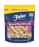 Fisher Sliced Almonds 24 oz - Unsalted, Gluten Free, Non-GMO, Keto, Paleo, Vegan Friendly - Buy Online on GoSupps.com