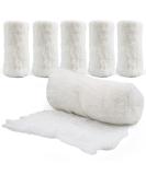 Cotton Gauze Roll-100% Crinkle Weave Cotton -6 ply-STERILE -Extra Absorbency - Medical Gauze Bandage -6 Rolls 4.5 Inches X 4 Yard - Latex Free -Each roll Individual Wrapped-Hospital Grade Quality - Buy Online on GoSupps.com