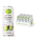 CoCo Joy 100% Natural Coconut Water 12 Pack 16.9 Fl Oz - Low-Calorie High-Calcium Drink with Electrolytes & Potassium - Buy Online on GoSupps.com