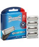Buy Wilkinson Sword Quattro Razor Blades for Men - 6 Pack | Premium Shaving Supplies - International Shipping - Buy Online on GoSupps.com