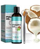 Organic Coconut Peppermint Oil Pulling - Natural Mouthwash for Bad Breath & Gum Health | 8 Fl Oz - Buy Online on GoSupps.com