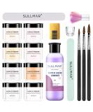 Acrylic Nail Kit for Beginners - 8 Colors Acrylic Powder & Liquid Complete Nail Tools Set - Professional Quality Nail Kits - Buy Online on GoSupps.com