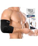 Blackrox Elbow Bandage - Comparison Winner 2024 | Gr. S-L | Unisex Tennis Arm Bandage for Sports Golf & Bodybuilding | Lumioro Black Gr.L - Buy Online on GoSupps.com