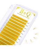 Orange Self-Fan Eyelashes D-0.07 Mix | Easy Fan Lashes for Volume | D Curl Colored Extensions 8-15mm - Buy Online on GoSupps.com